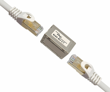6x DINIC  RJ45 Cat 7 Kupplung Buchse auf Buchse RJ45 Buchse auf Buchse, geschirmt, Vollmetall
